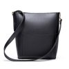 PU Simple vintage bucket tote cross-body bag
