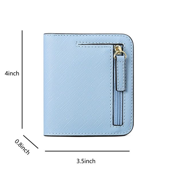 PU leather Coin Purse Wallet RFID Money Clip