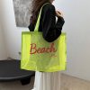 Large Capacity Sheer Mesh Beach Tote Bag