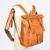 Large Waterproof Leather Backpack for Men and Women