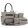 Polyester portable diaper tote bag set