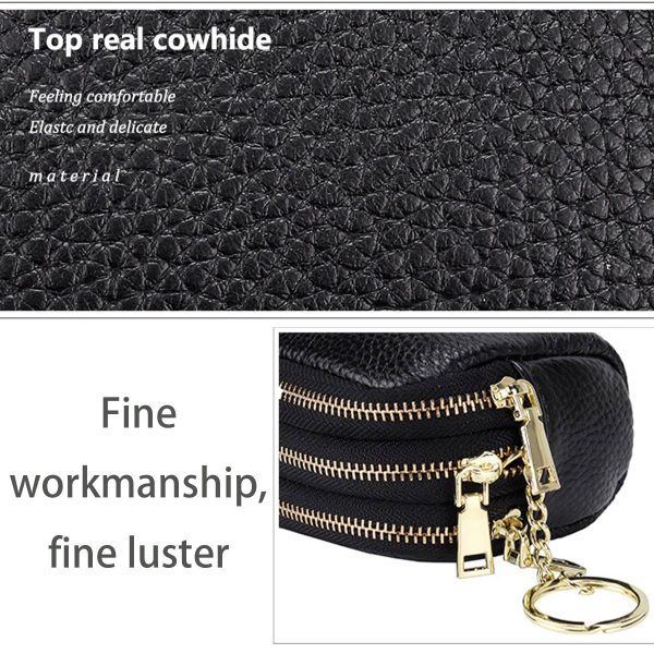 Genuine Leather Small multi-function key coin purse