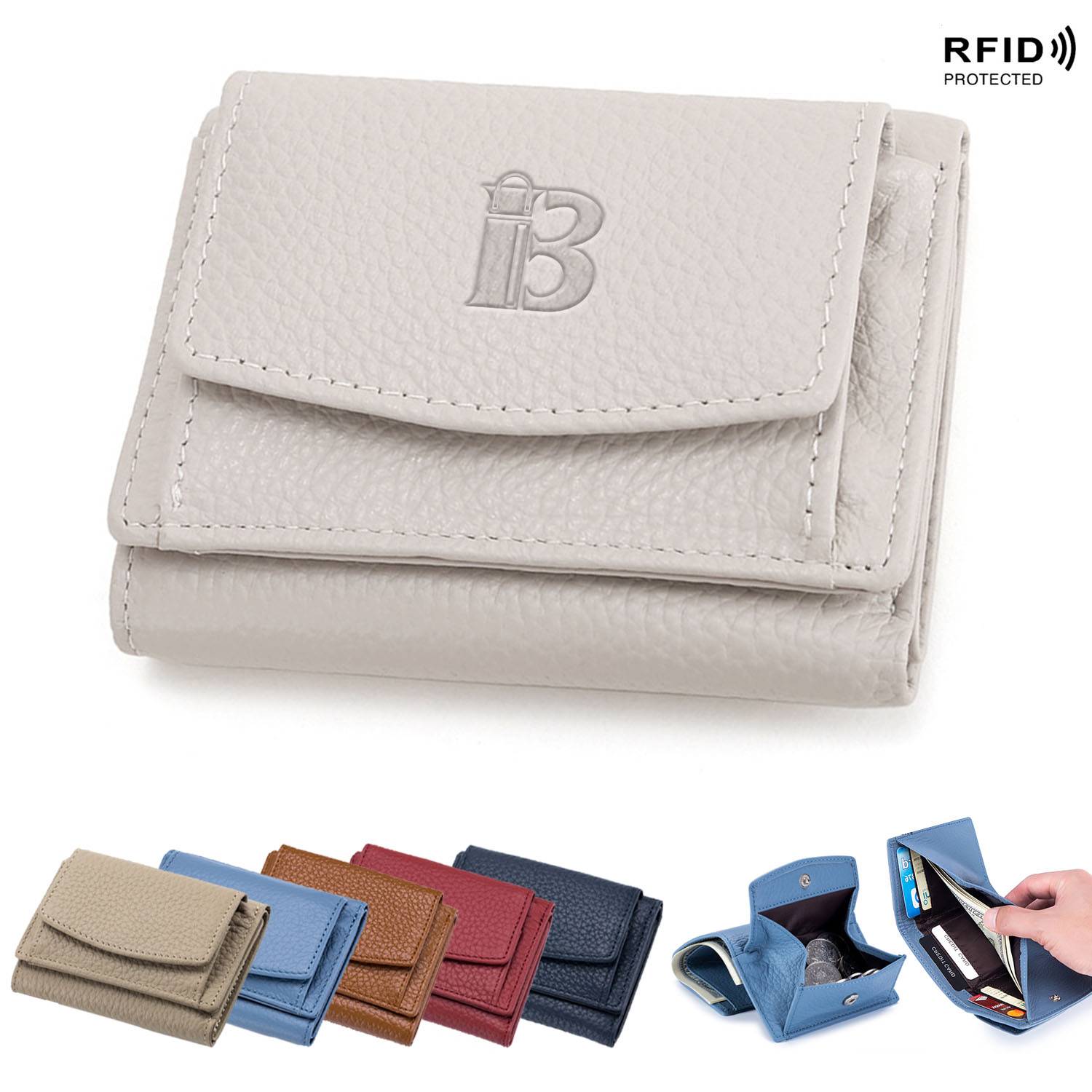 Genuine Leather mini ladies purse wallet