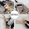 Jute Straw Cylindrical Shell Bucket Tote Crossbody Bag