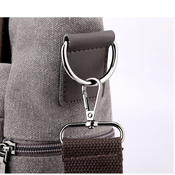 Crossbody Bag with Pockets and Shoulder Strap