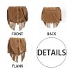 Suede Vintage tassel cross-body bag