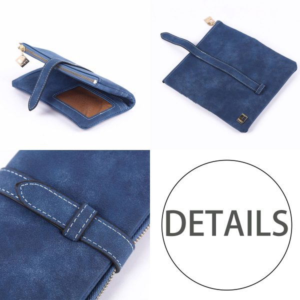PU Leather Buckle Wallet Purse
