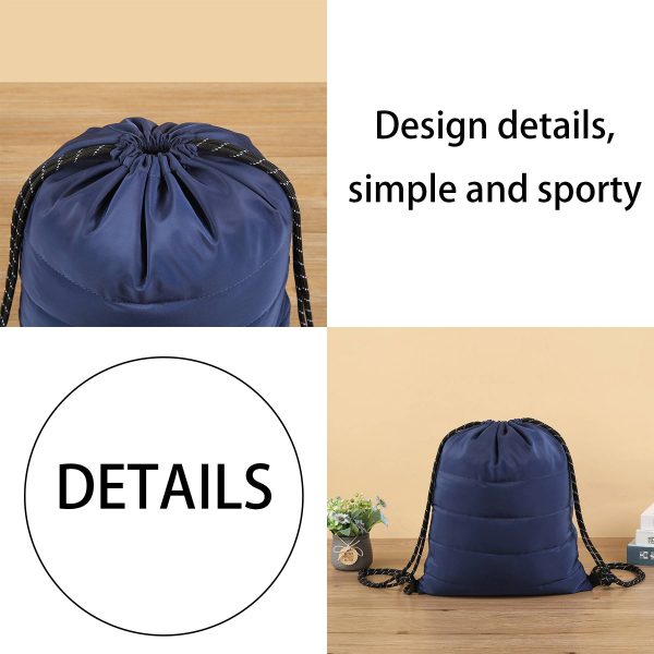 Polyester Portable Drawstring Cuff Sports Storage Bag