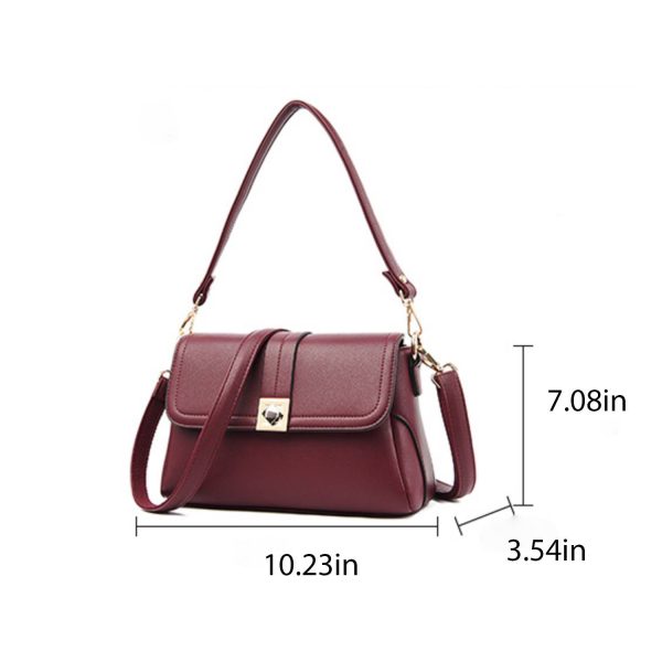 PU Leather Crossbody Tote Bag