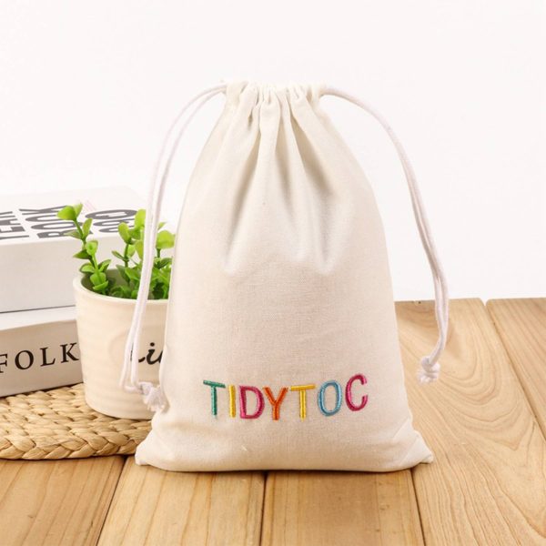 Reusable Canvas Drawstring Bags