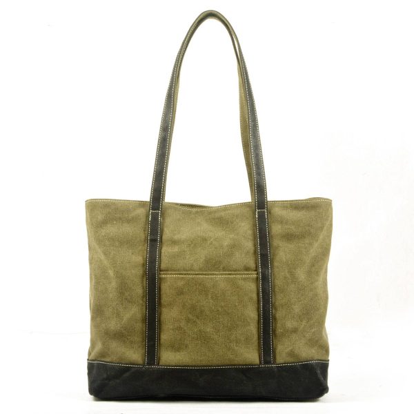Multicolor Canvas Water-resistant Tote Bag