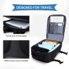 Nylon Travel Laptop Backpack with USB Charging Port