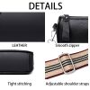 Faux Leather stylish wide shoulder strap cross-body bag