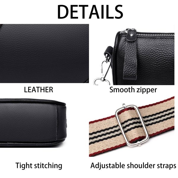 Faux Leather stylish wide shoulder strap cross-body bag