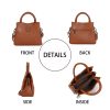 Genuine Leather large capacity stylish Bucket tote bag