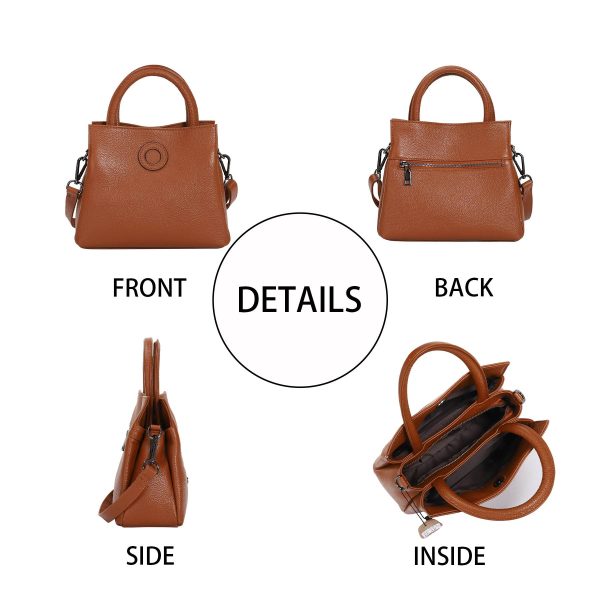 Genuine Leather large capacity stylish Bucket tote bag