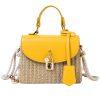 Jute/Burlap Straw Fashion Rattan Shoulder Cross-body bag
