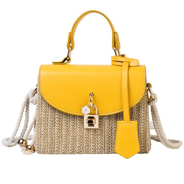 Jute/Burlap Straw Fashion Rattan Shoulder Cross-body bag