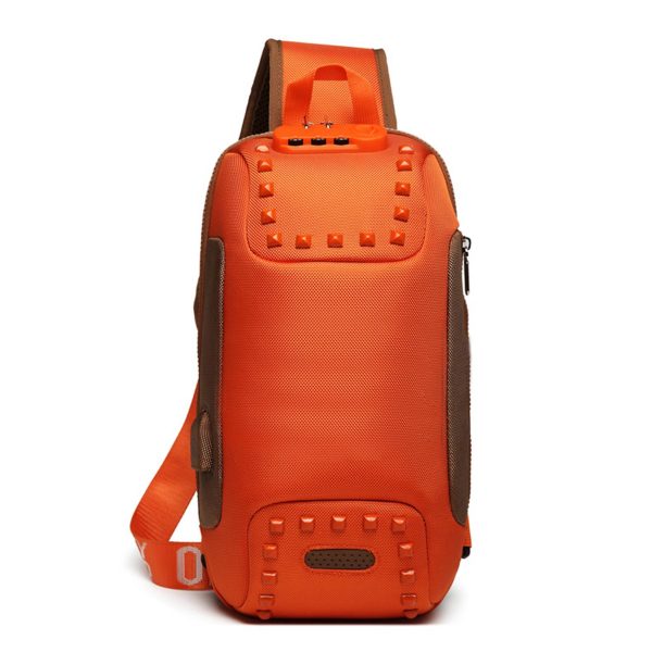 Oxford Men Sling Backpack Anti Theft Crossbody Shoulder Bag