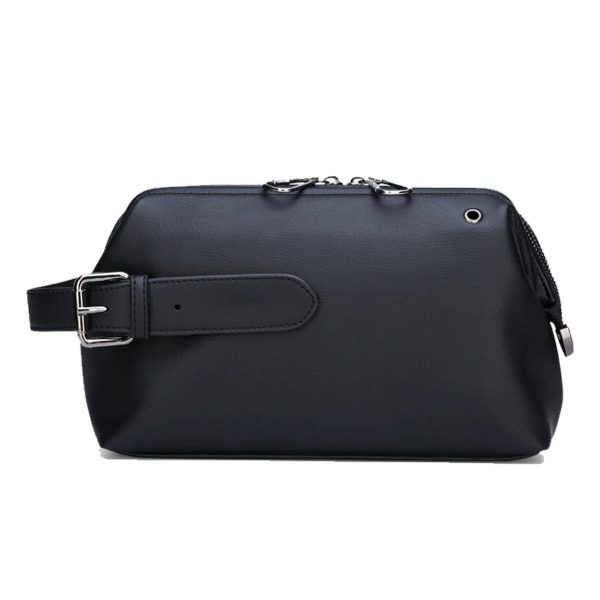 PU Men's large capacity soft leather handbag wallet