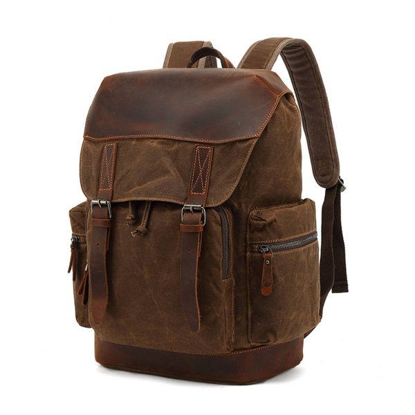 Large Vintage Canvas Backpack for Men