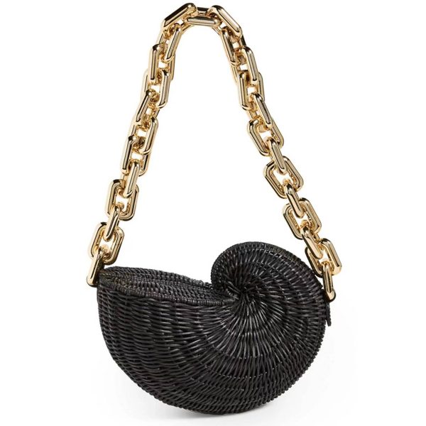 Wood Vintage shoulder tote bag