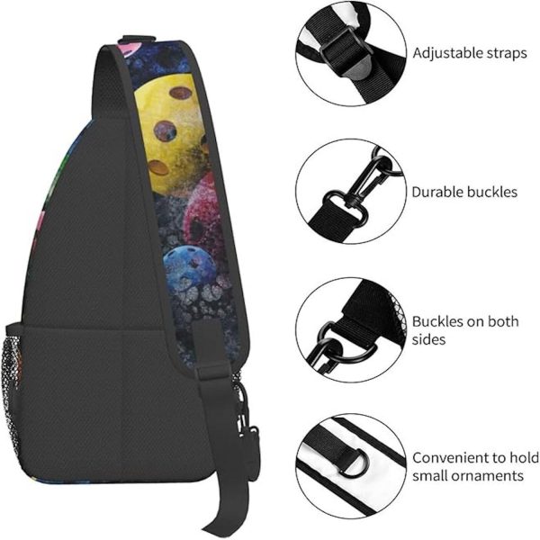 Men'S Nylon Multi-Compartment Crossbody Chest Bag