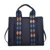 Canvas Crossbody Bag Fashion Color Clash Tote for Women