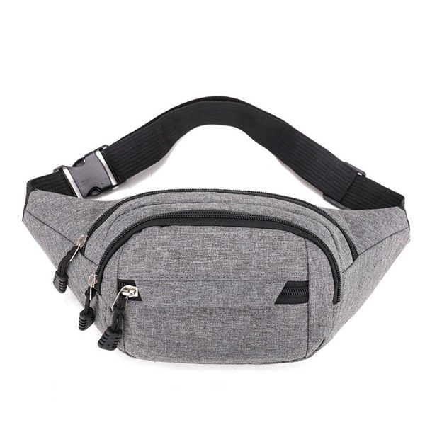 Nylon Fanny Bag With 4 Pockets