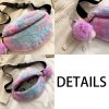 Cotton Stylish and versatile dyed plush belt chest bag