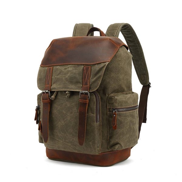 Large Vintage Canvas Backpack for Men