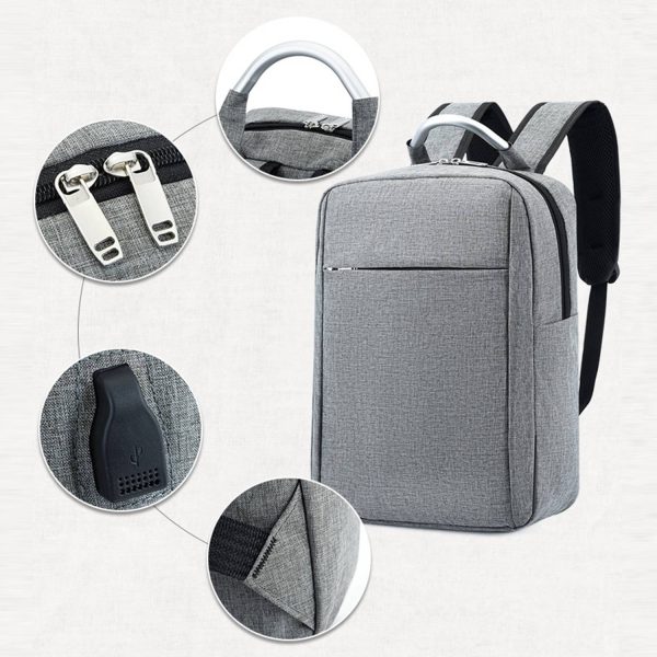 Oxford Backpack Laptop Bag for Travel With Charging Port