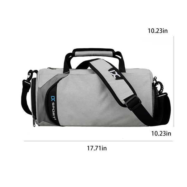 Large Capacity Cylindrical Polyester Sports Duffel Bag