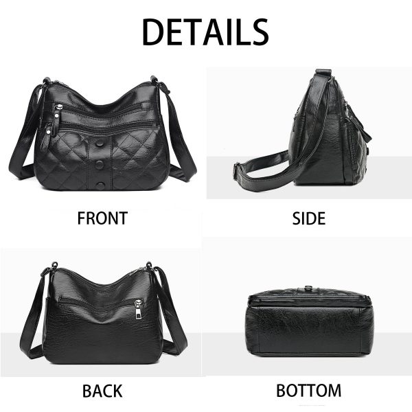 PU Leather soft shoulder cross-body bag