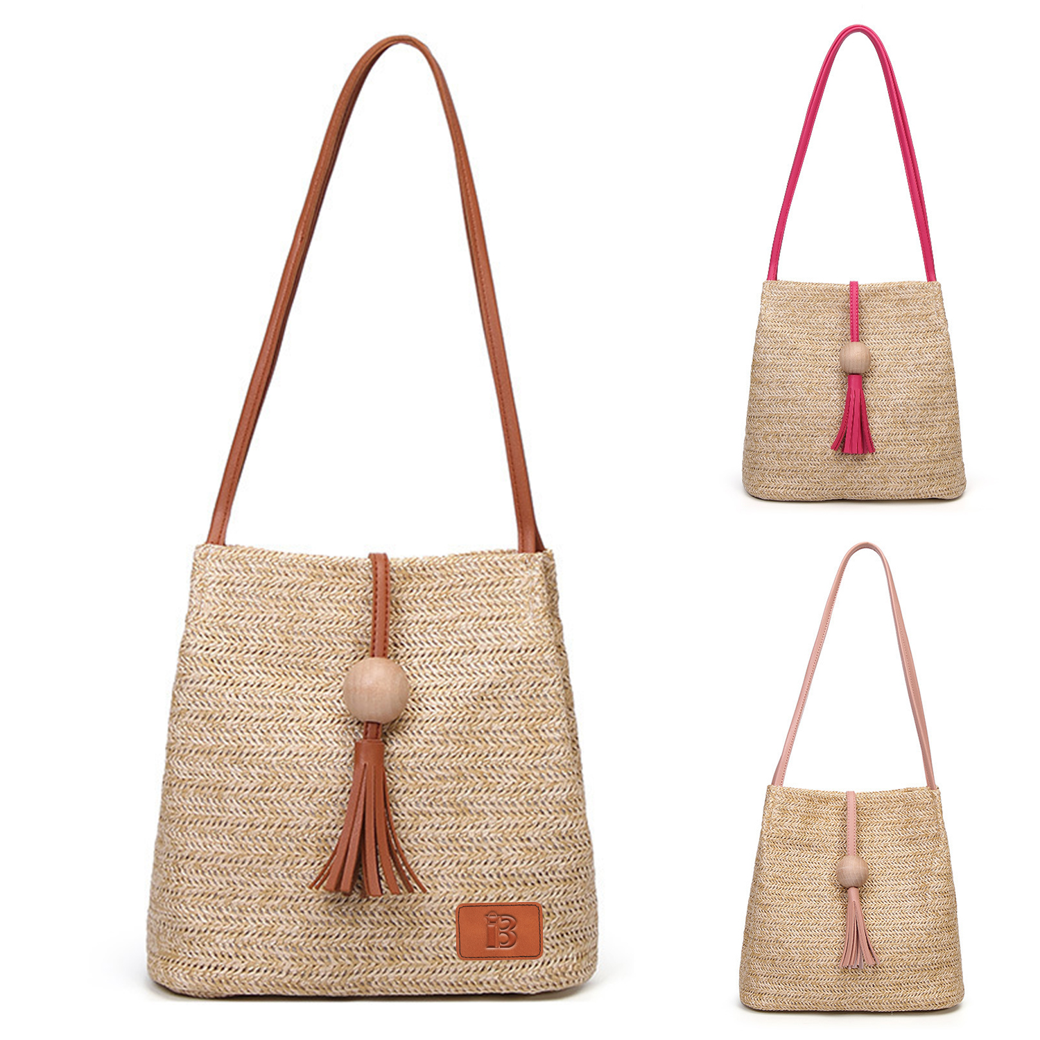 Weave Summer Straw Tote Bag