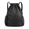 Nylon Large Drawstring Backpack Sports Bag