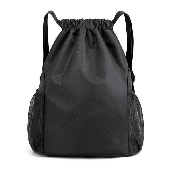 Nylon Large Drawstring Backpack Sports Bag