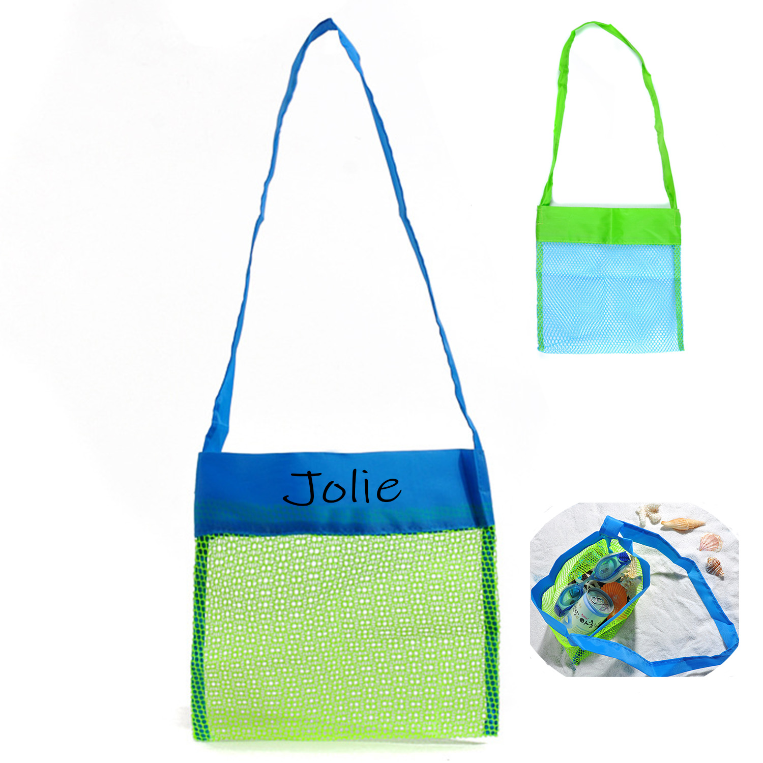 Colorful Mesh Beach Shell Bags