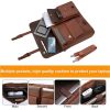 17.3 Inch Vintage PU Leather Laptop Bag Briefcase Satchel