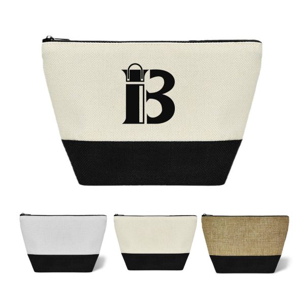 Linen Cosmetic Bag