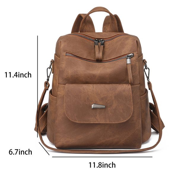 PU Leather Backpack for Women
