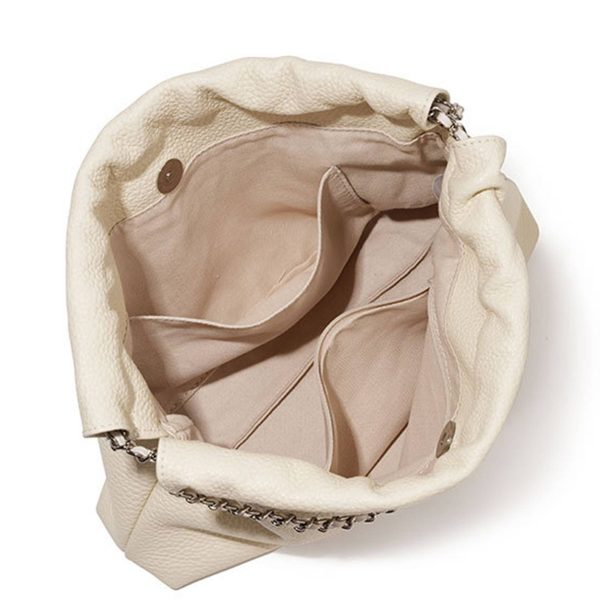 Genuine leather Bucket Shoulder Tote Bag