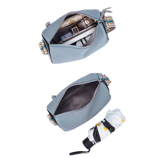 Genuine Leather Square Shoulder Crossbody Bag