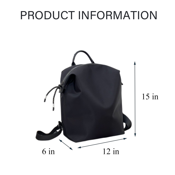 Minimalist Nylon Cloth Backpack