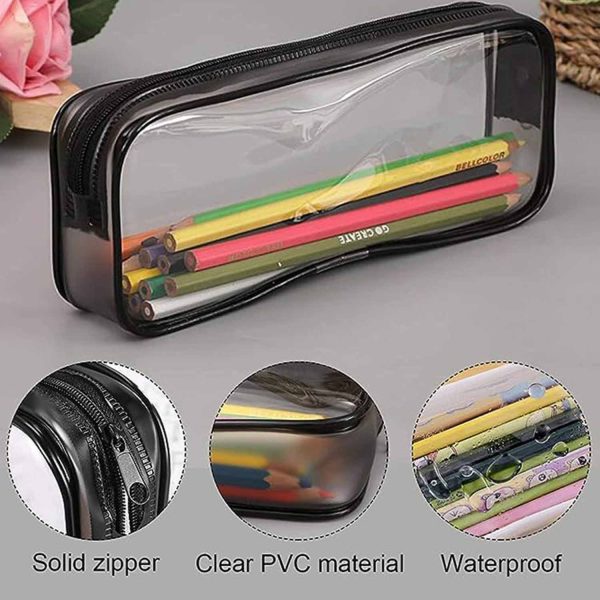 Large capacity makeup clear pvc travel toiletry bag
