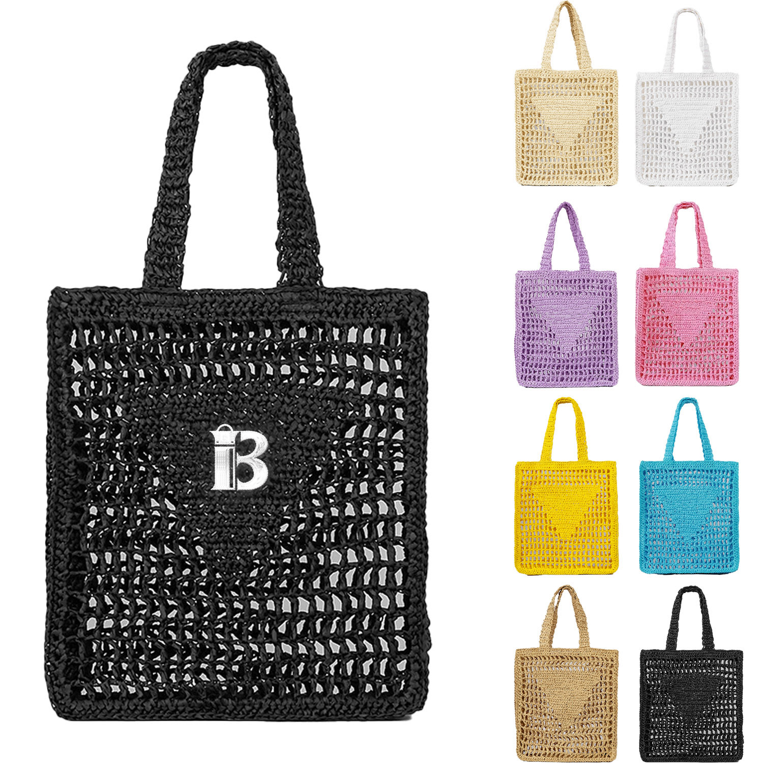 Knitted Mesh Tote Bag