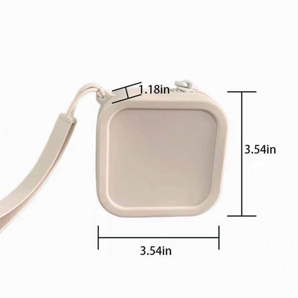 Cosmetics Lipstick Headphones Silicone Small Square Bag