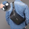 PU Leather Men's Shoulder Crossbody Bag