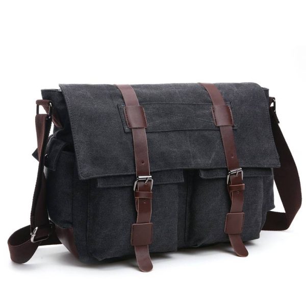 Large Canvas Messenger Bag