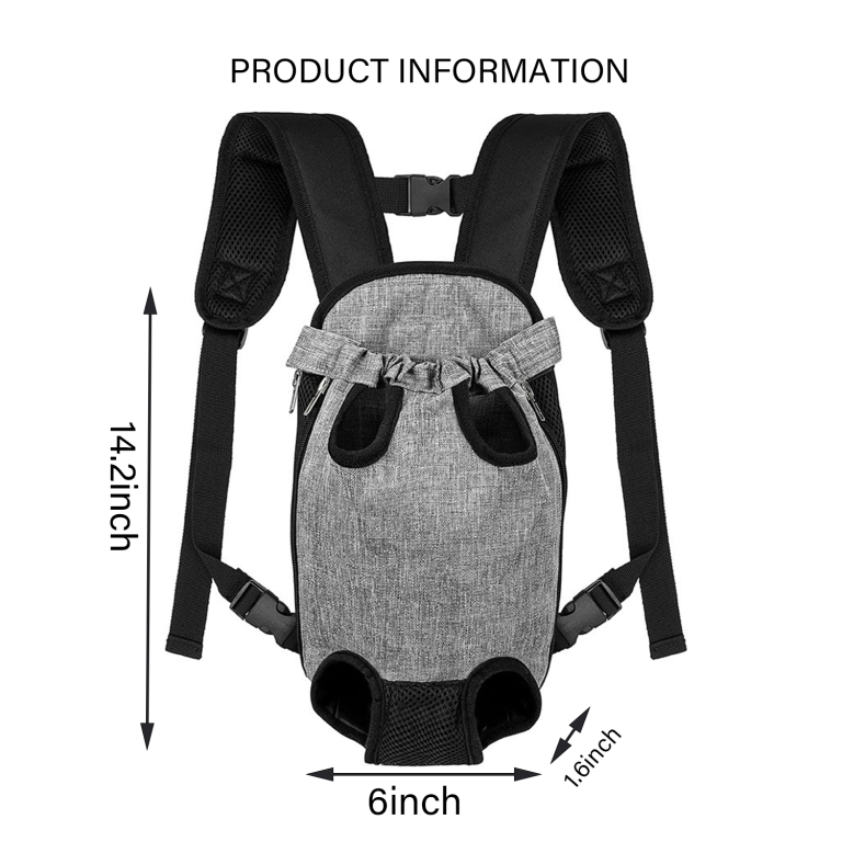 Adjustable Dog Pet Cat Front Carrier Backpack